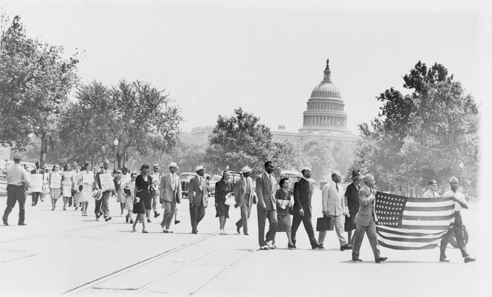 protestors marching on DC